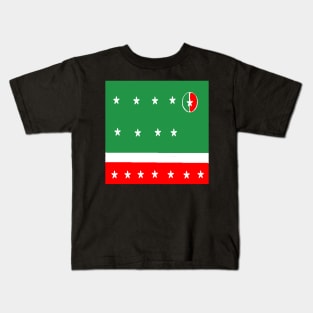 Sporty Italian Design on Black Background Kids T-Shirt